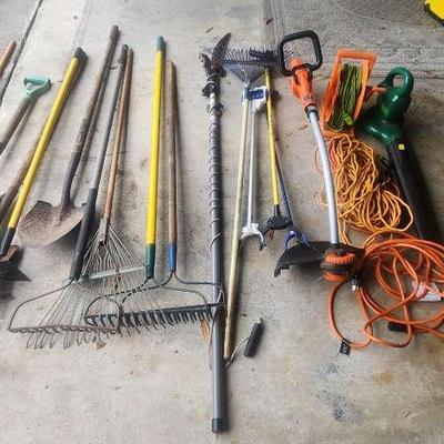 Yard & Garden Tools Bundle – Manual & Electric Equipment