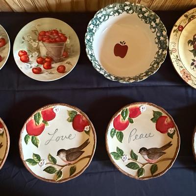 Rustic Apple & Inspirational Bird Plate Collection