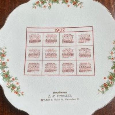 1903 Calendar Plate