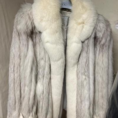 Blue Fox Fur Coat
