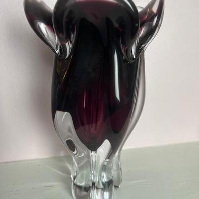 Purple Art Glass Vase