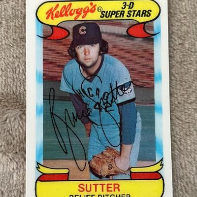 1978 Kellogg's 3D Bruce Sutter Baseball Card