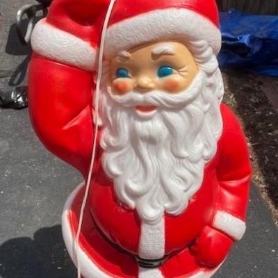 Vintage Outdoor Santa