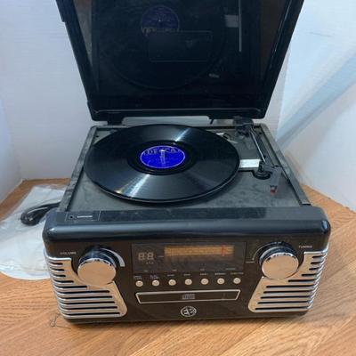 Electro Brand Retro CD/AM/FM Record Player 