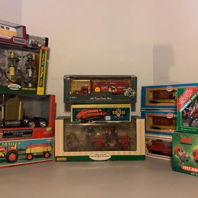 1941 Tractor Trailer Bank And 1925 Mack Ac Dump Truck