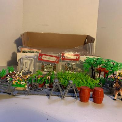 Miniature Model Trees, Animals, And Misc Model Decor