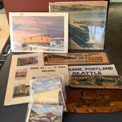 Train Signs And Cards