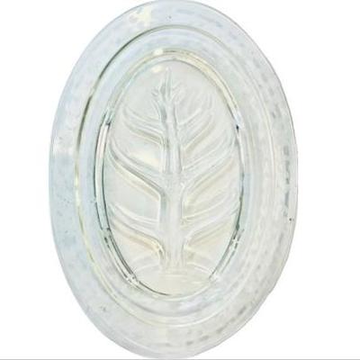 Sale Photo Thumbnail #128: Vintage Pyrex Glass Carving Platter With Cut Glass Floral Border