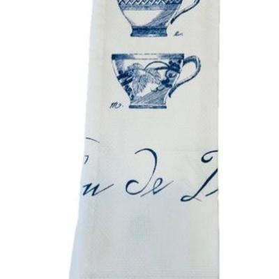Sale Photo Thumbnail #150: Kitchen Tea Towel With Tea Cup Motif