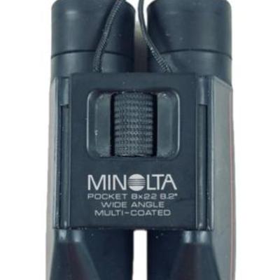 Sale Photo Thumbnail #64: Minolta Pocket 8 X 22 8.2 Wide Angle Multi-coated Binoculars With Case
