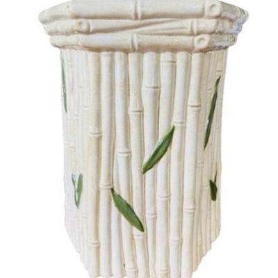 Sale Photo Thumbnail #157: Metal Bamboo Design Container - Plant Or Umbrella Stand