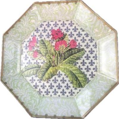 Sale Photo Thumbnail #104: Moonlighting Interiors Decoupage Octagon Decorative Plate