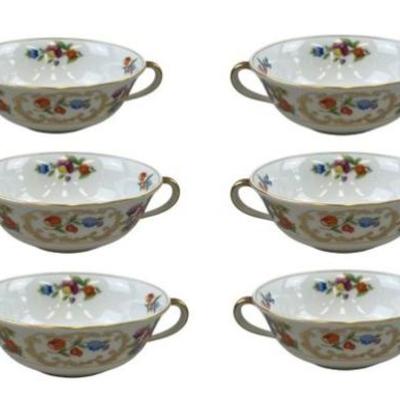 Sale Photo Thumbnail #114: Noritake/Dresdena Flat Cream Soup Bowls (6)