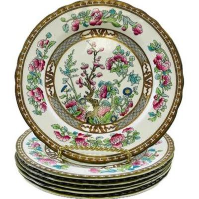 Sale Photo Thumbnail #108: English Porcelain 8.5" Plates - Signed "Marshall Field & Company Chicago - Aynsley England"