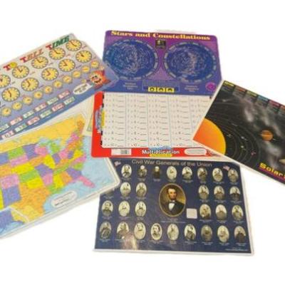 Sale Photo Thumbnail #179: Collection Of Educational Placemats