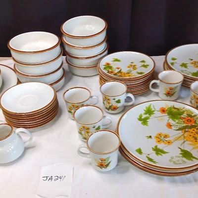 Vintage Pattern Mikasa Plates And Cups
