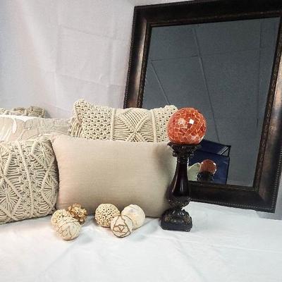 Home Decor - Throw Pillows, Large Wall Mirror