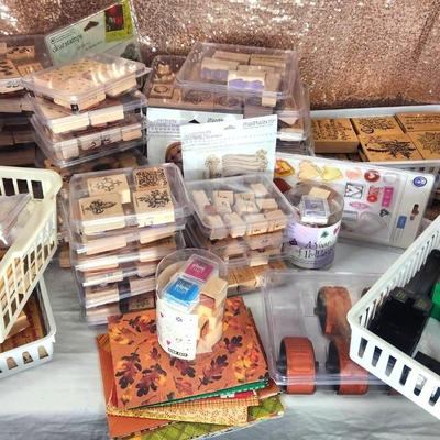 Stampin' Right Along - Large Assortment Of Rubber Stamps 