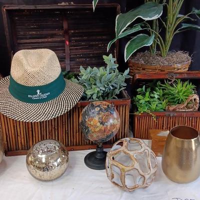 "All Around The World" - Globe, Floor Lamp, Storage Boxes