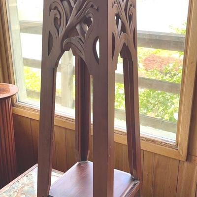 Tall Wooden Plant Stand