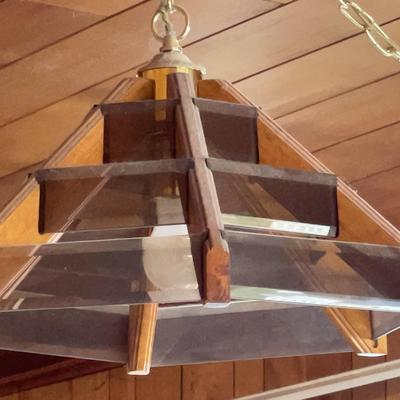 Spider Web Shape Swag Lamp Late Century 