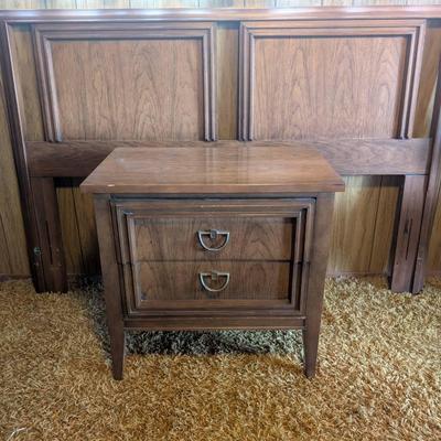 Queen Headboard And Side table 