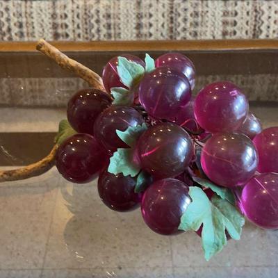 Purple Mid Century Grape Cluster (Lucite?)