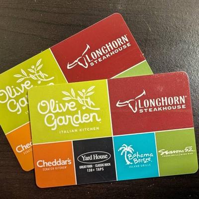 Darden Gift Cards - See Description And Pictures