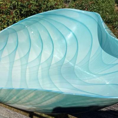 Murano Teal Bowl 