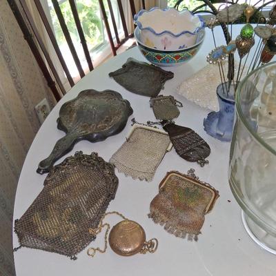 Sale Photo Thumbnail #197: GERMAN SILVER VICTORIAN PURSES, HATPINS