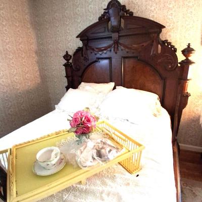 EDWARDIAN HIGH BACK FANCY BED