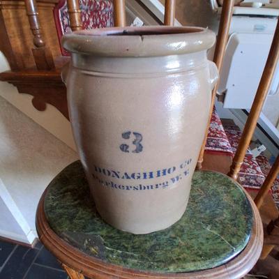  3 GALLON DONAGHHO CO PARKERSBURG WVA CROCK