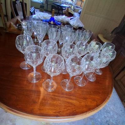 WATERFORD WATER AND WINE STEMS FOR 12