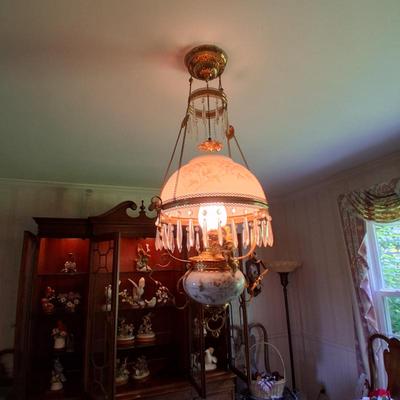 Sale Photo Thumbnail #108: VICTORIAN PENDANT LAMP. WE REMOVE. 