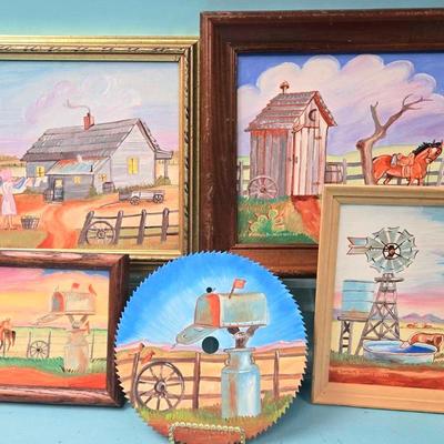 What A Simple Life!  Original Art by Francis Britton Weeks