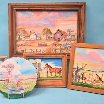 All About Horses! Original Paintings by Francis Britton Weeks