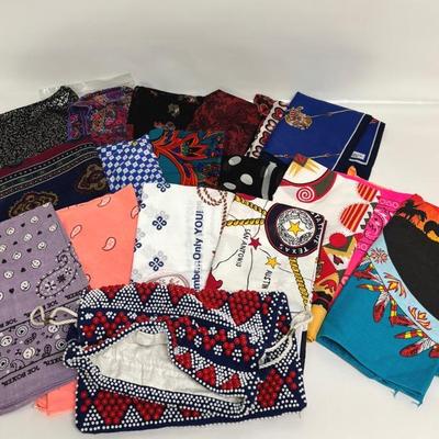 Assorted Scarves and Bandanas 