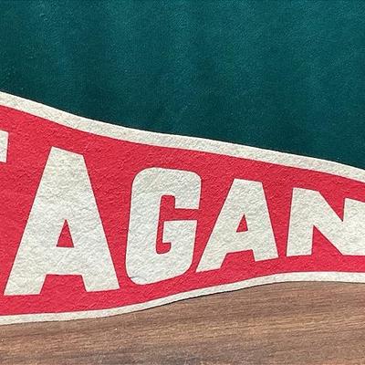Reagan Pennant Signed By Festus "Ken Curtis" 