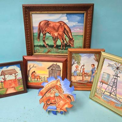 A Horses Life On A Farm! Original Paintings by Francis Britton Weeks