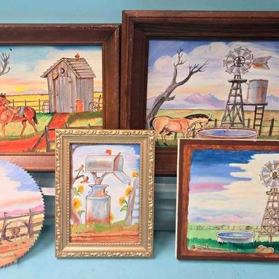 Beauty of Country Living! Originial Art by Francis Britton Weeks