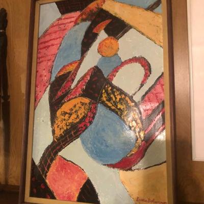 Framed Lyubov Popova print