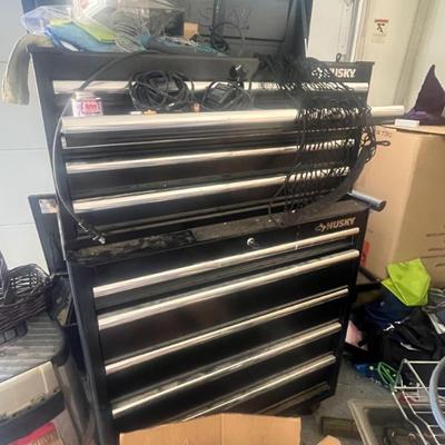 Sale Photo Thumbnail #80: Husky large tool cabinet 