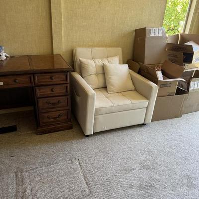 Fold out chair/bed