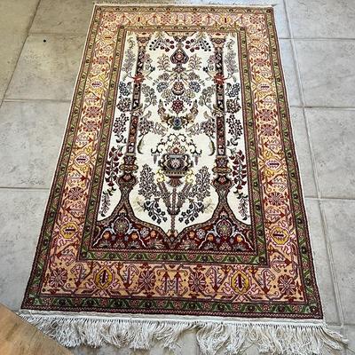 Sale Photo Thumbnail #21: 100% silk hand-made rug