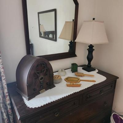 Antique dresser with mirror