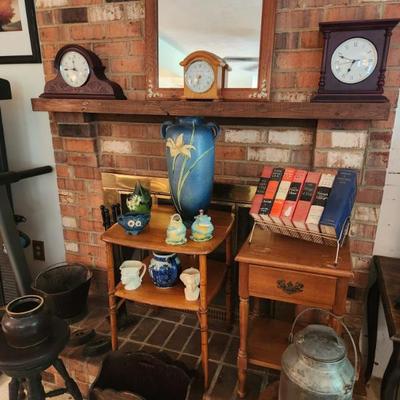 Clocks and pottery