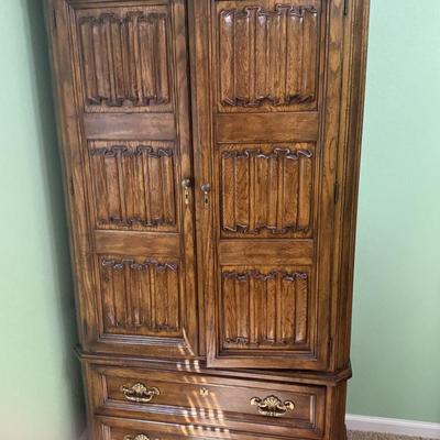  Beautiful carved  armoire