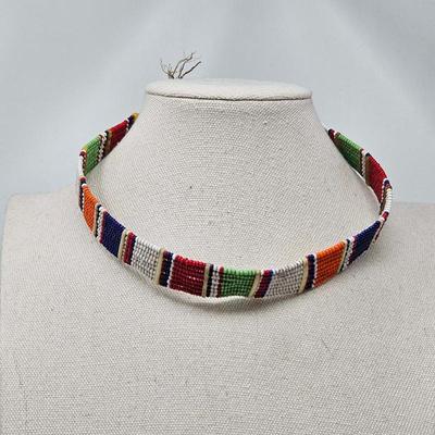African Beaded Choker
