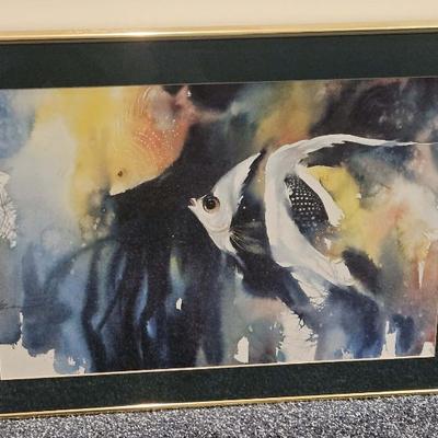 Lian Quan Zhen Tropical Fish Watercolor Print #1
