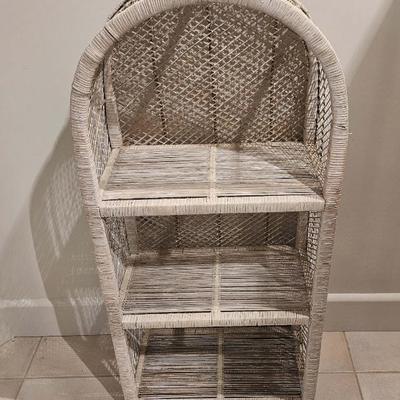 Wicker 3-Shelf Bookcase
